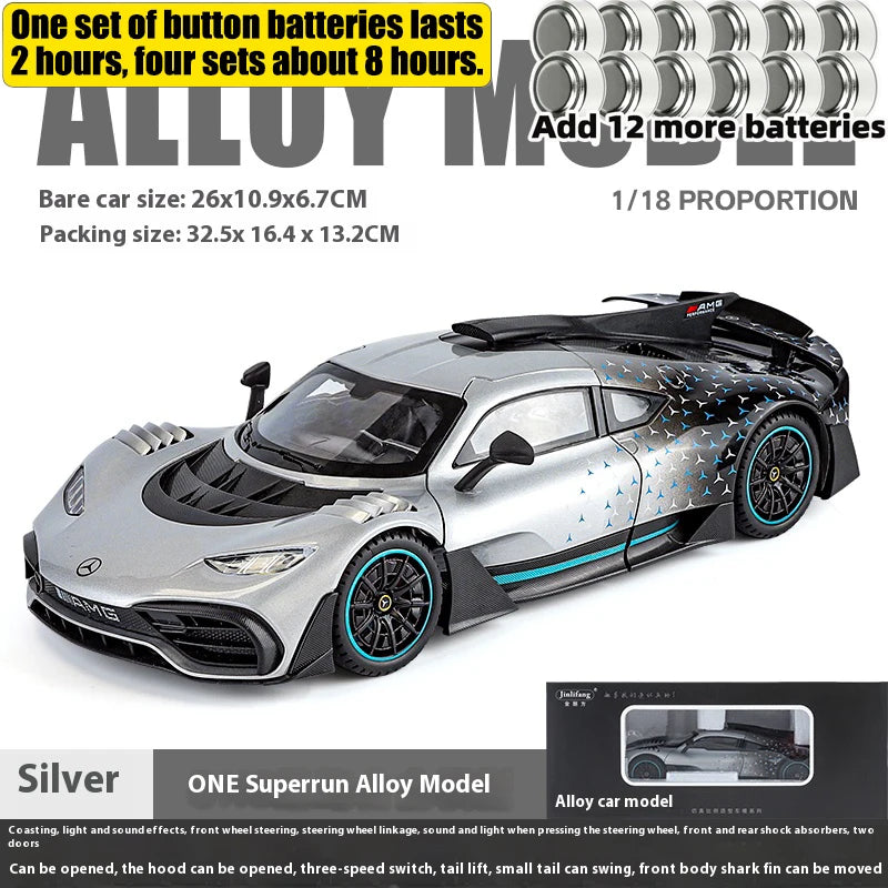 1:18 Mercedes Benz AMG ONE Super Sports Vehicle