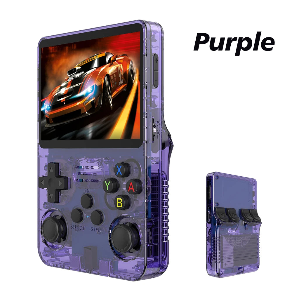 R36S 128G Retro Handheld Game Console Linux System 3.5Inch IPS Screen Portable Pocket Video Player 2 Joystick 64G 256G Kid Gift