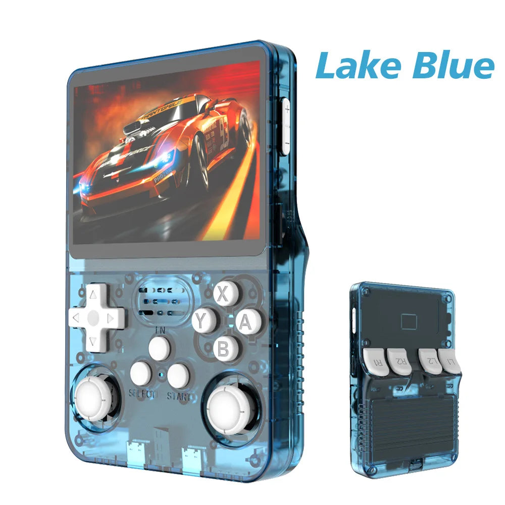 R36S 128G Retro Handheld Game Console Linux System 3.5Inch IPS Screen Portable Pocket Video Player 2 Joystick 64G 256G Kid Gift