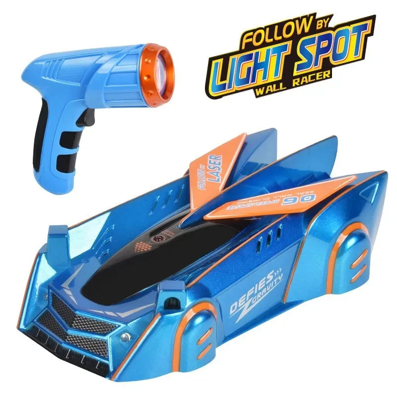 Children's remote-controlled infrared laser induction wall climbing car