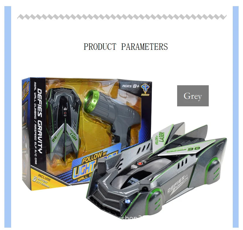 Children's remote-controlled infrared laser induction wall climbing car