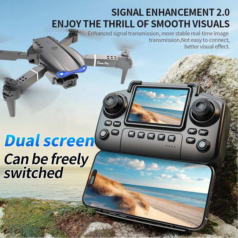 E99 Pro Drone Screen remote control Quadcopter