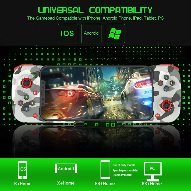 Controller for iPhone, Android, , Gamepad Joystick for Galaxy