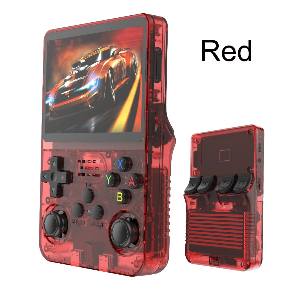 R36S 128G Retro Handheld Game Console Linux System 3.5Inch IPS Screen Portable Pocket Video Player 2 Joystick 64G 256G Kid Gift