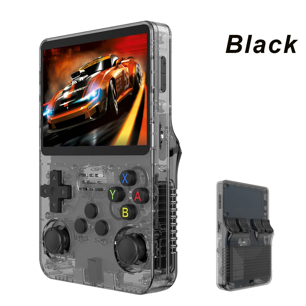 R36S 128G Retro Handheld Game Console Linux System 3.5Inch IPS Screen Portable Pocket Video Player 2 Joystick 64G 256G Kid Gift