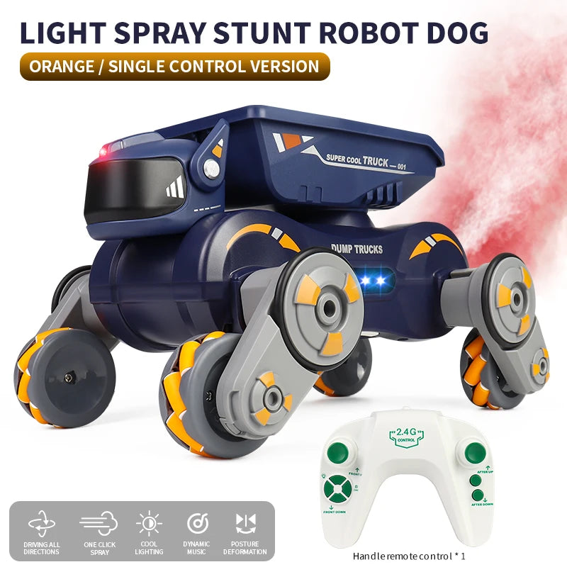 Rc Stunt Car 8-Wheel Mechanical Robot Dog