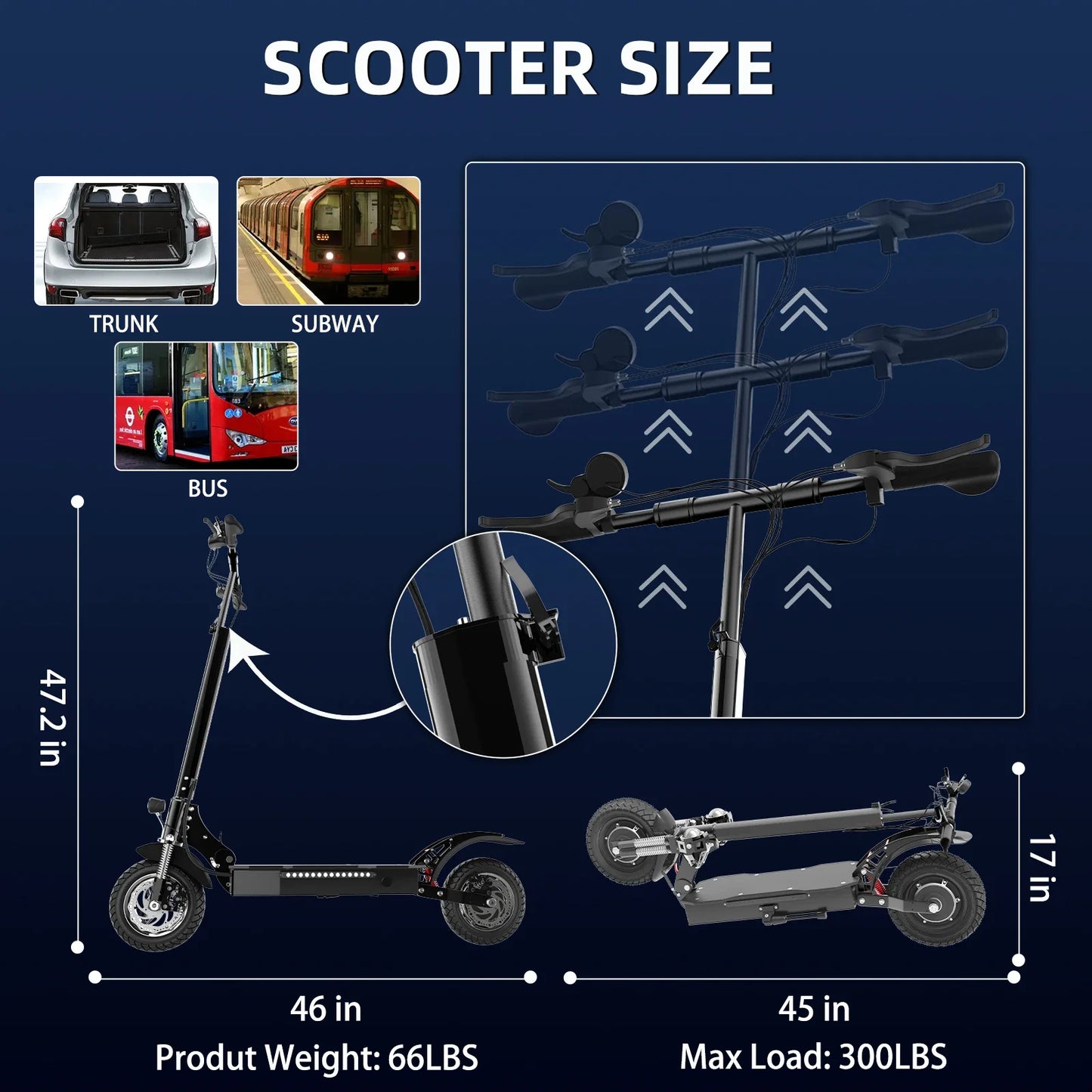 Electric Scooter Adults 52V 1600W 2500W Rear Motor 3 Speed Gear