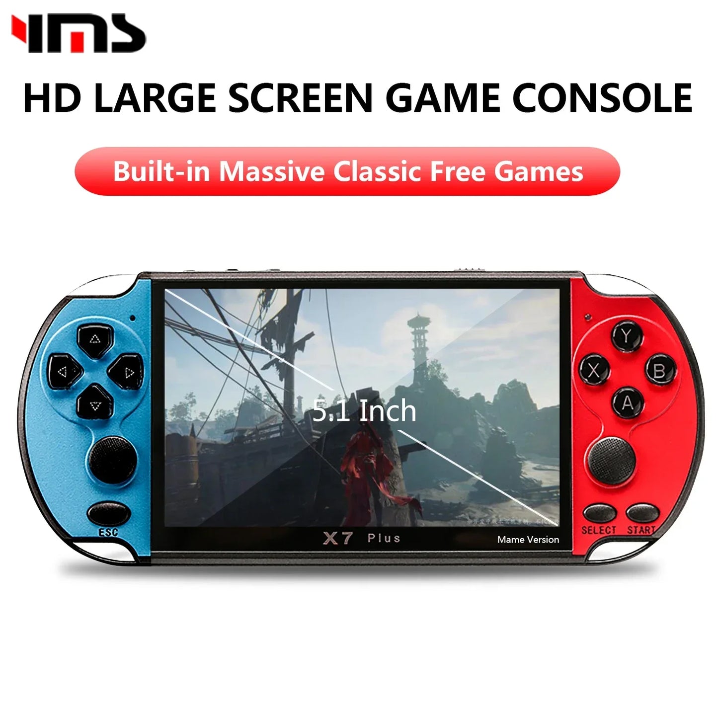 Handheld Game Console HD Screen Portable Audio Video Player