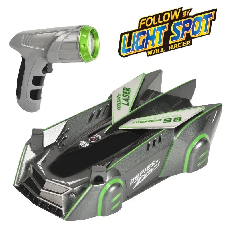 Children's remote-controlled infrared laser induction wall climbing car
