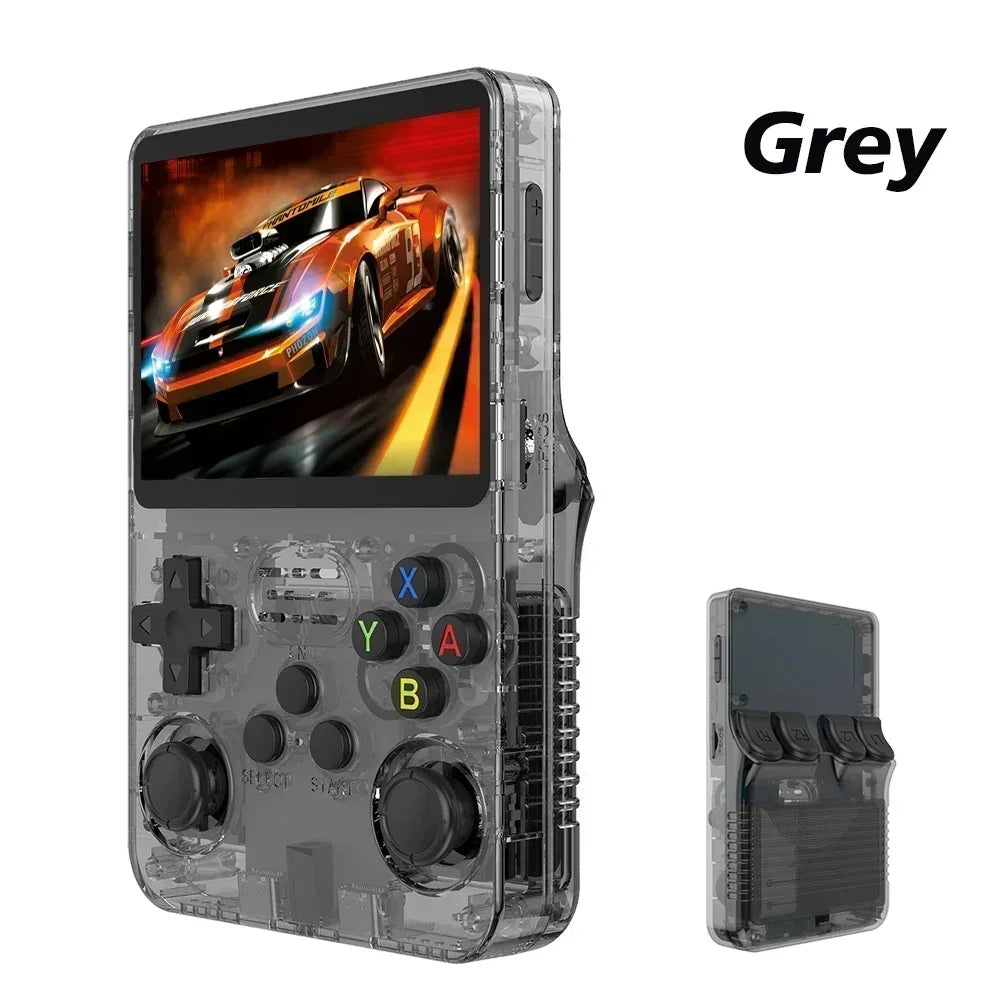 R36S 128G Retro Handheld Game Console Linux System 3.5Inch IPS Screen Portable Pocket Video Player 2 Joystick 64G 256G Kid Gift