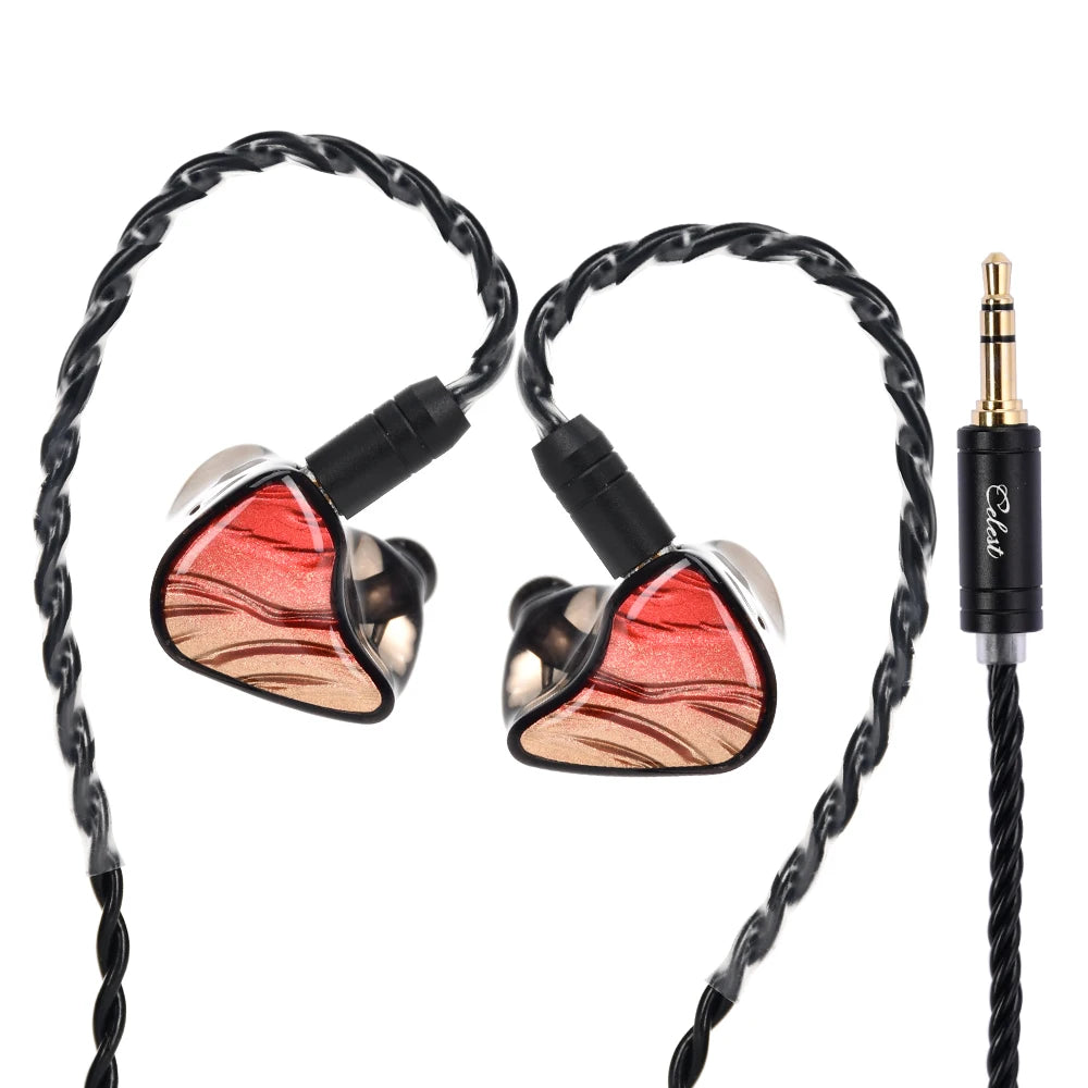 Detachable Boom Microphone Cable Headset Hybrid Dual Driver IEMs