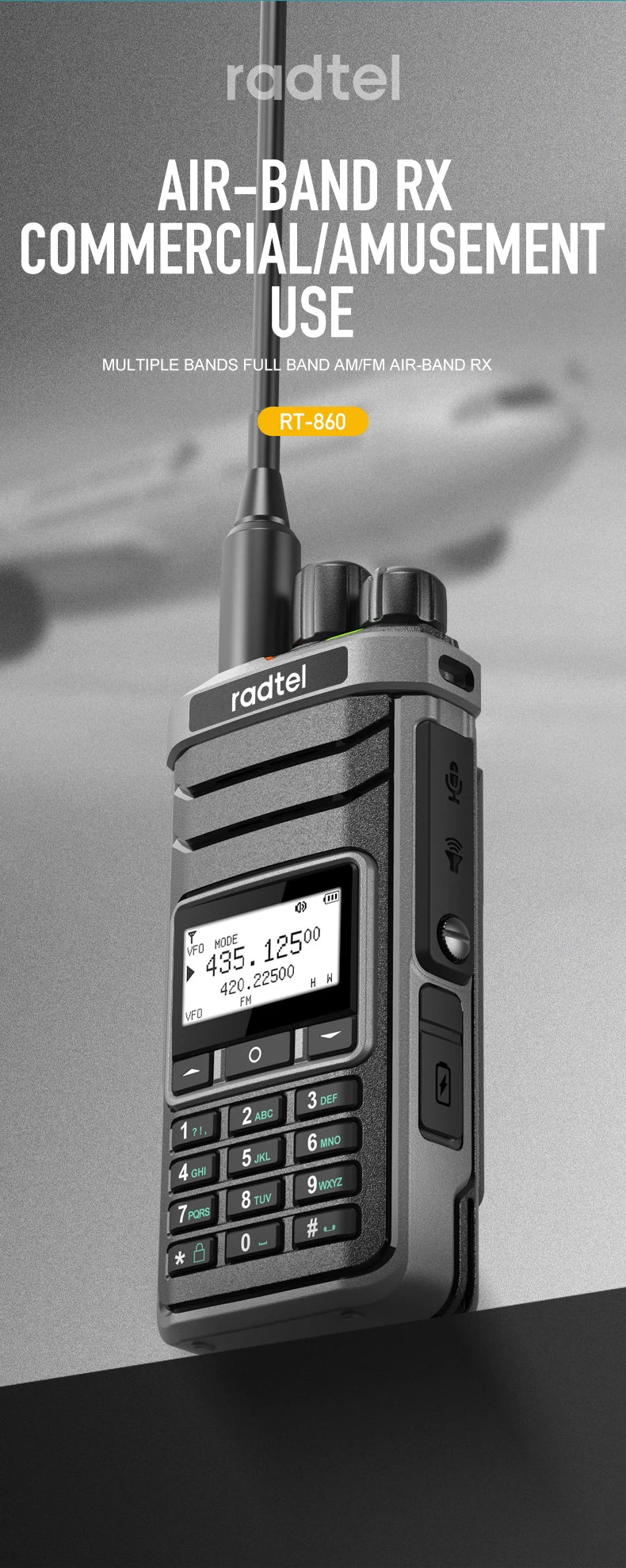 mult band ham radio daual band 1024channel