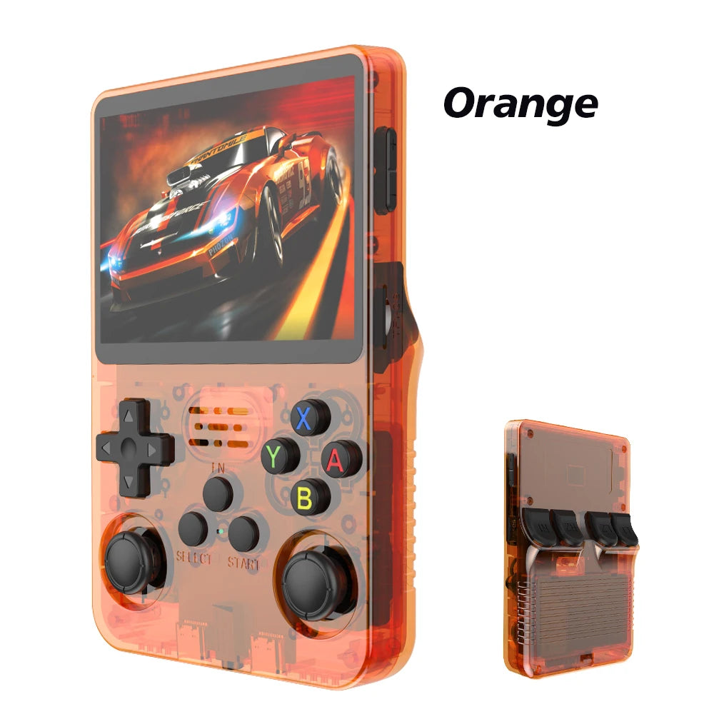 R36S 128G Retro Handheld Game Console Linux System 3.5Inch IPS Screen Portable Pocket Video Player 2 Joystick 64G 256G Kid Gift
