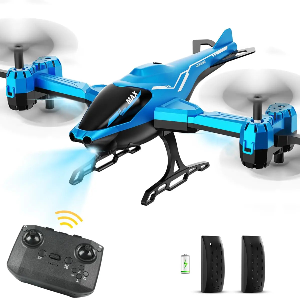 Super Function All in 1 Remote Control RC Helicopter 360° Flip Obstacle Avoidance with LED Light