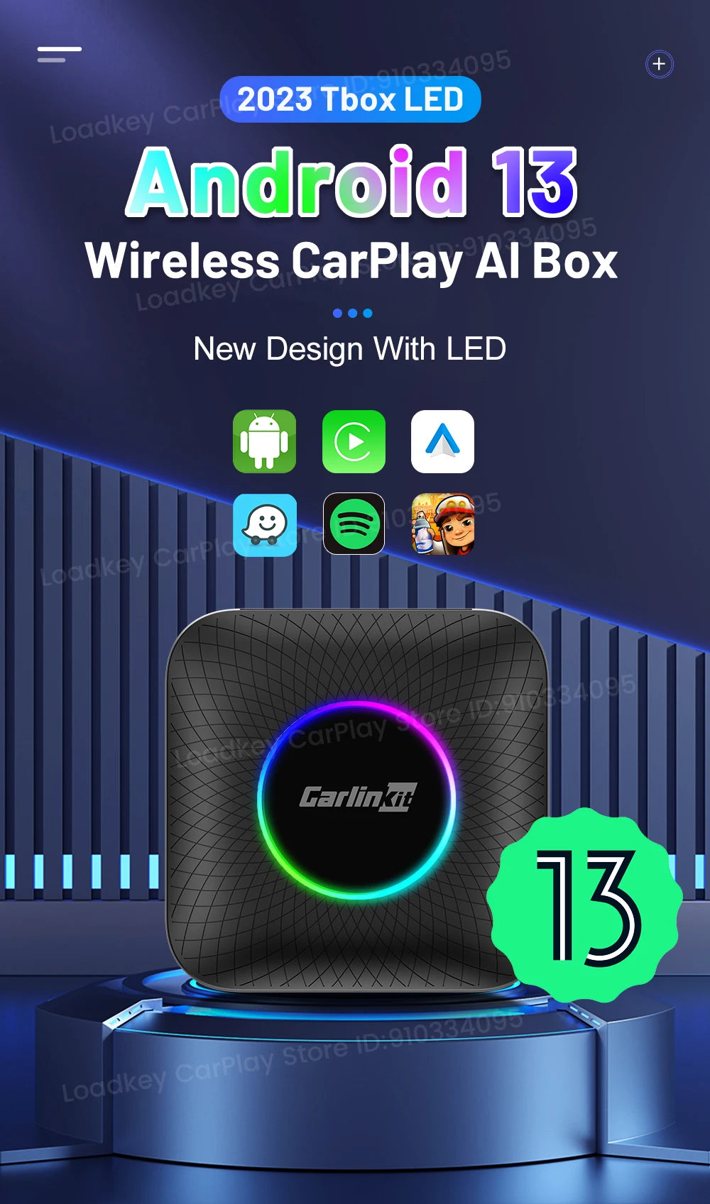 Android Wireless Auto & CarPlay Smart Tv Box