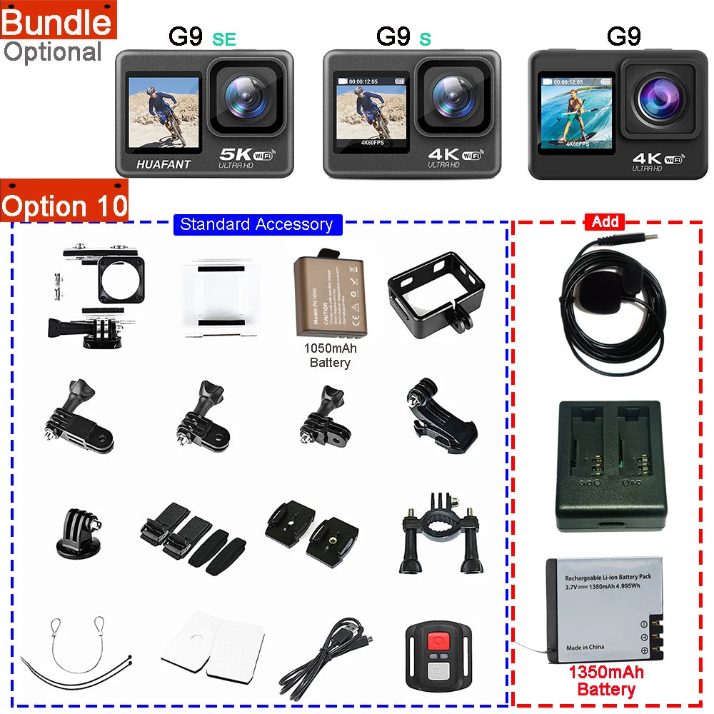Action Camera  48MP 2.0 Touch DVR Webcam