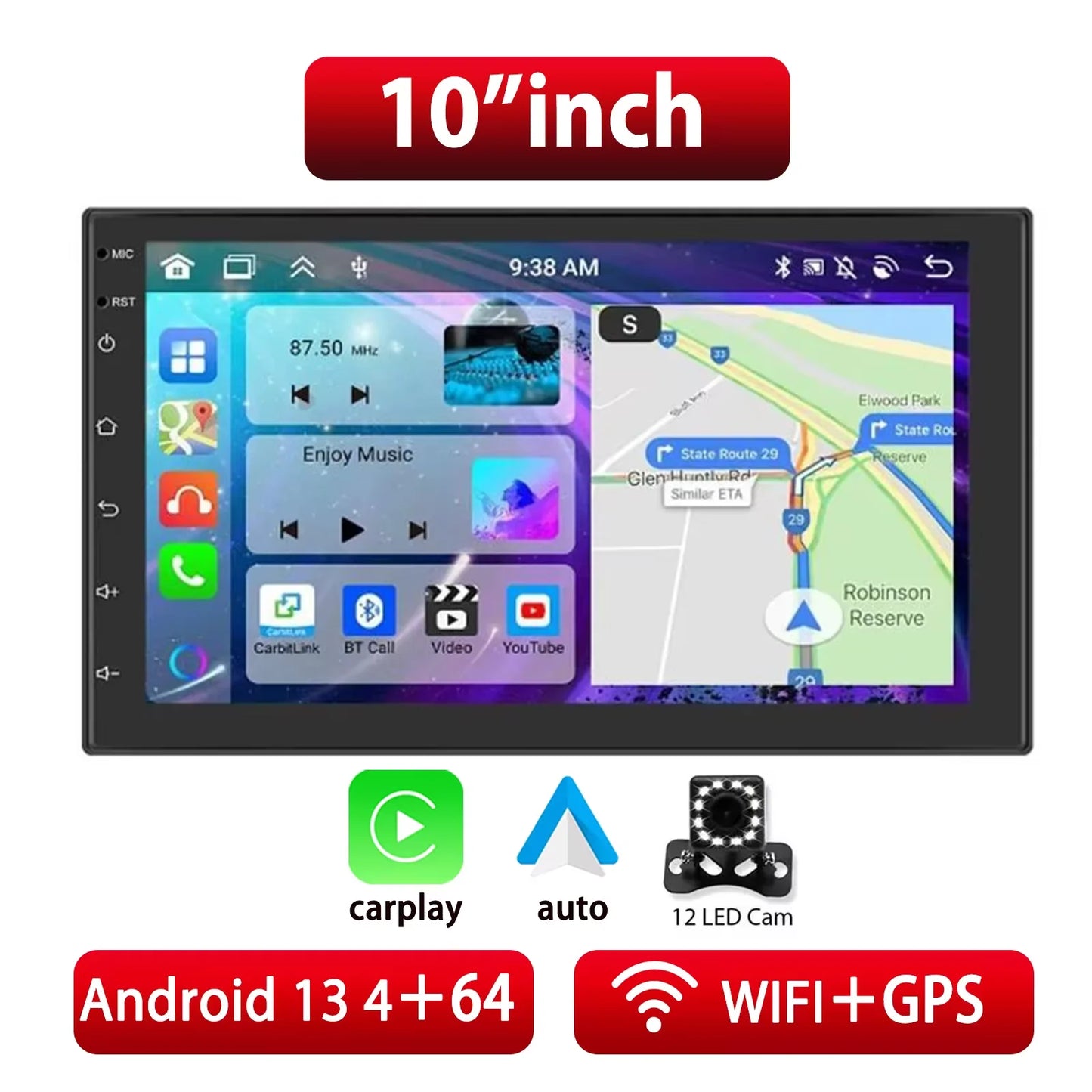 Android Car Radio Video Player Stereo Radio GPS