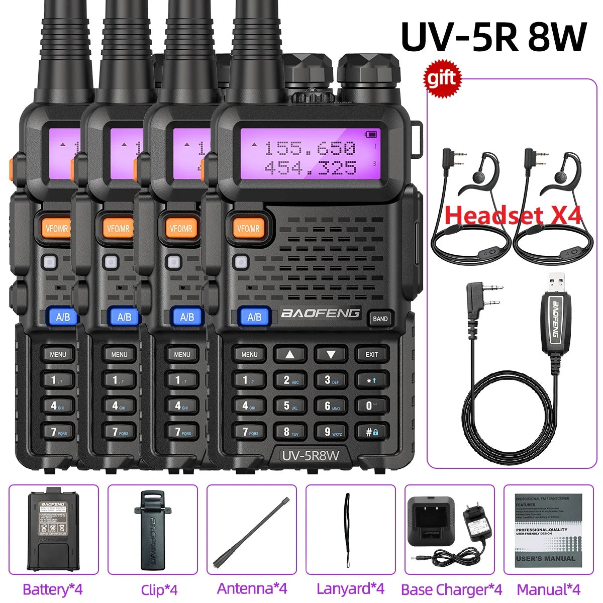 Walkie Talkie Ham Radio  VHF UHF  FM two    Two way Radio