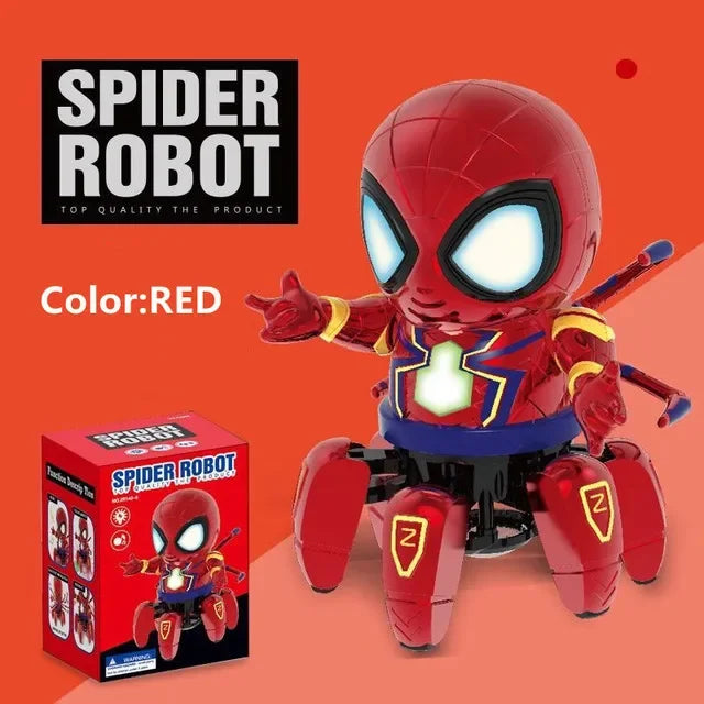 Marvel The Amazing Spider Man Dancing Robot Musical Light Electric Toy
