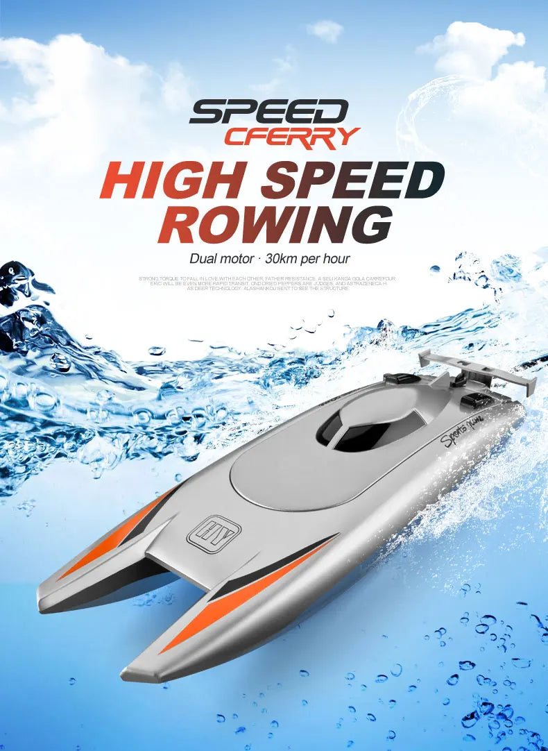 High Speed Racing Boat Waterproof Double Motor Remote Control