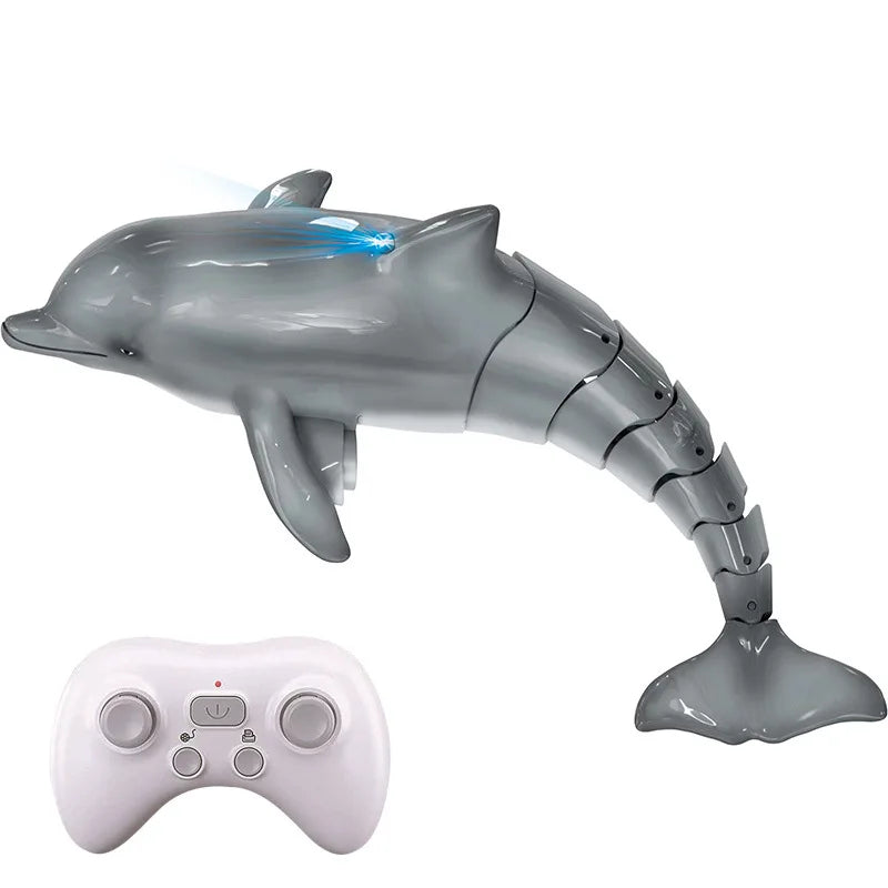 Rc Shark Toy Simulation Submarine Toy Whales Remote Control Animals Waterproof