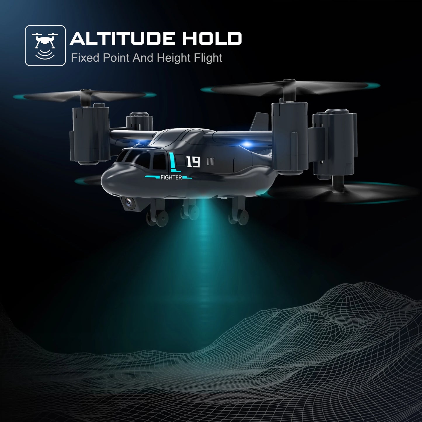480P Remote Control Helicopter Drone Fighter