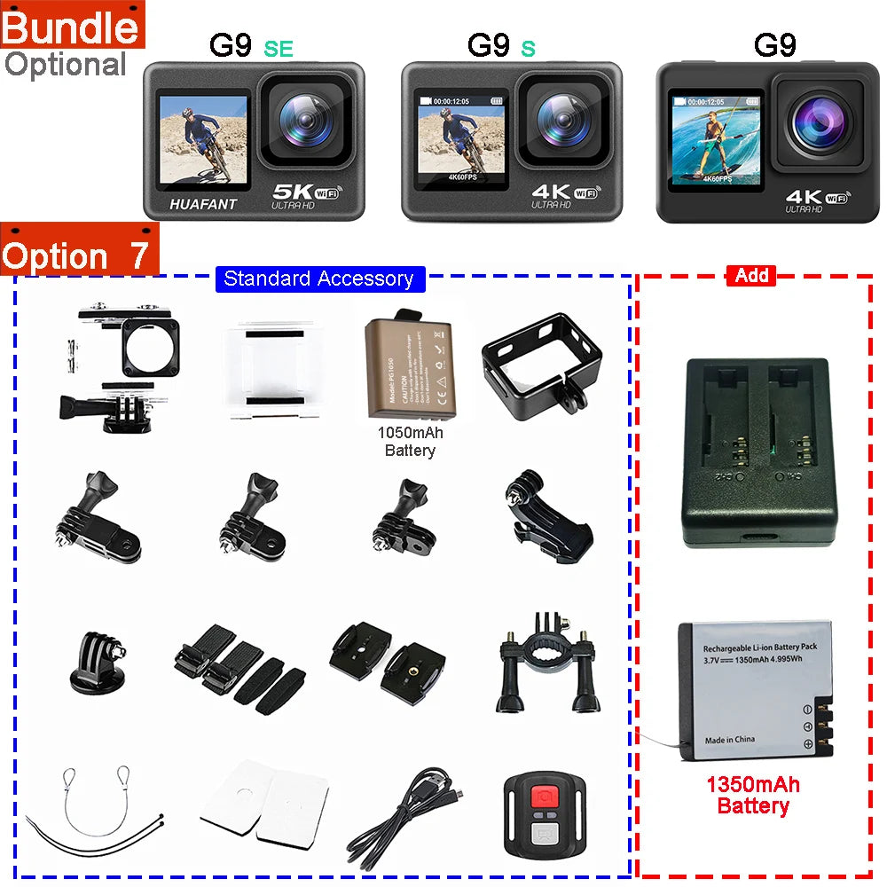 Action Camera  48MP 2.0 Touch DVR Webcam