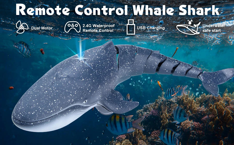 Remote  Whale Shark Toys RC Boat Remote Control