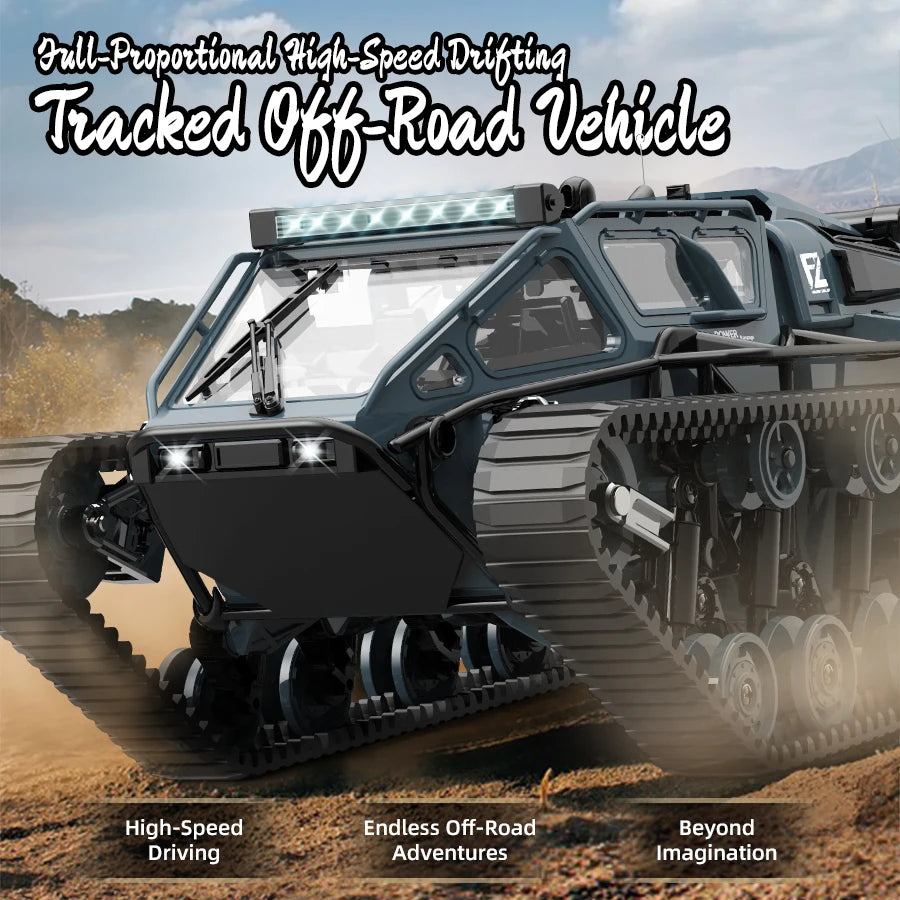 LED Light Full Scale Tracked Tank remote control