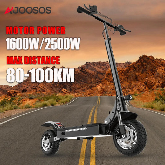 Electric Scooter Adults 52V 1600W 2500W Rear Motor 3 Speed Gear
