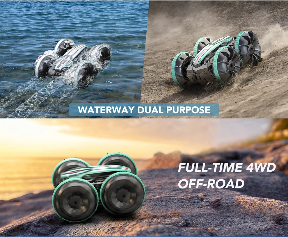 Amphibious Remote Control Car RC Stunt Car Vehicle