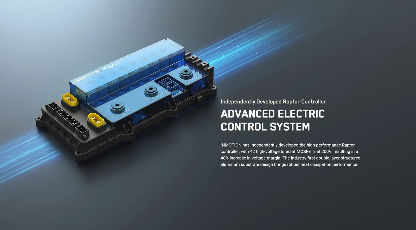 Original INMOTION Adventure V14 Electric Unicycle 70km/h Speed 134V 2400Wh 50S Battery Motor C40 9000W High Torque EUC Unicycle