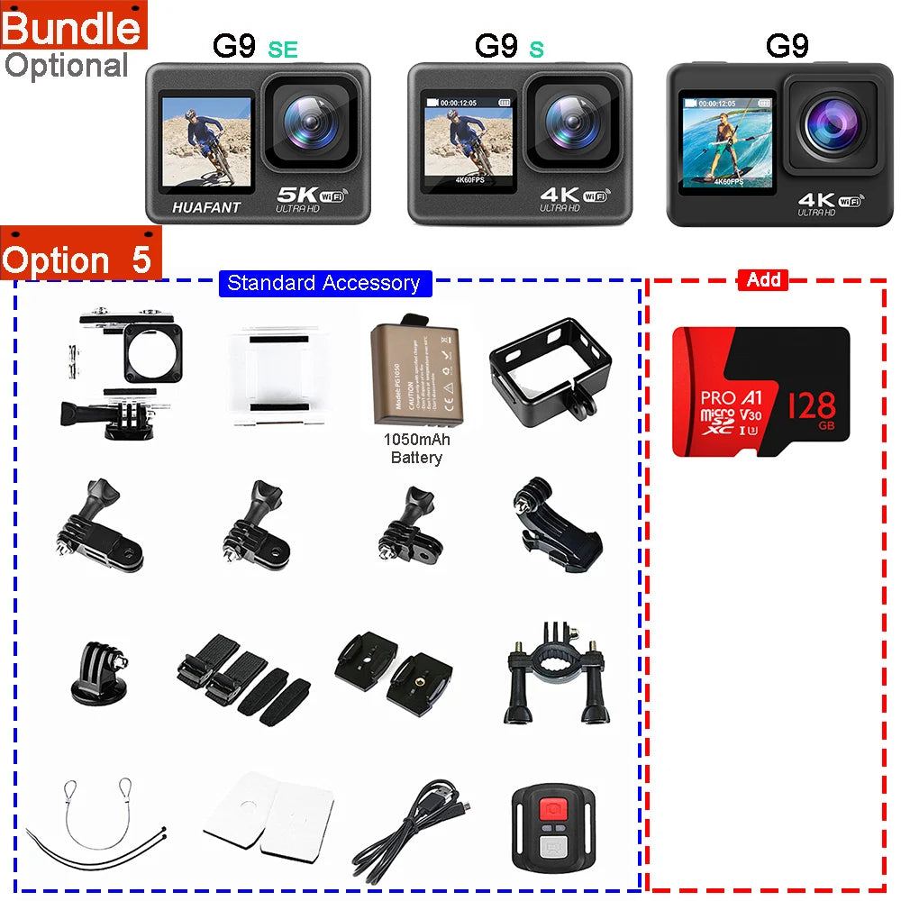 Action Camera  48MP 2.0 Touch DVR Webcam