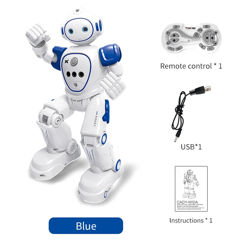Rc Emo Samrt Intelligent 2.4G  Music Robo Remote Control Programming Robot Toys
