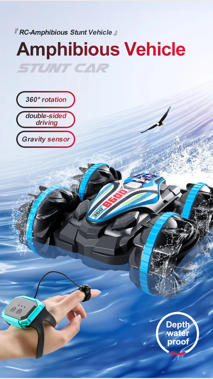 Amphibious Remote Control Car RC Stunt Car Vehicle