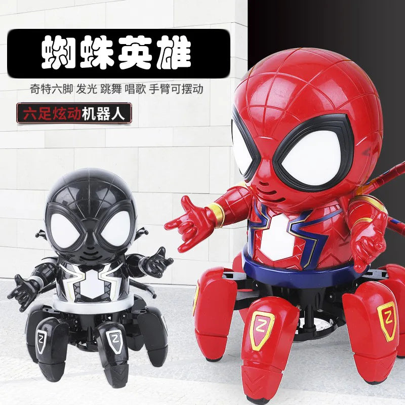 Marvel The Amazing Spider Man Dancing Robot Musical Light Electric Toy