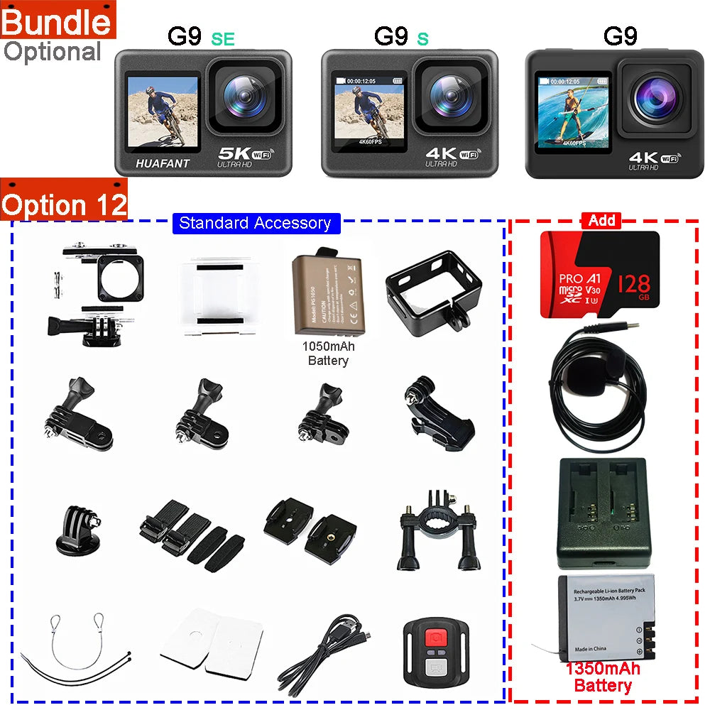 Action Camera  48MP 2.0 Touch DVR Webcam