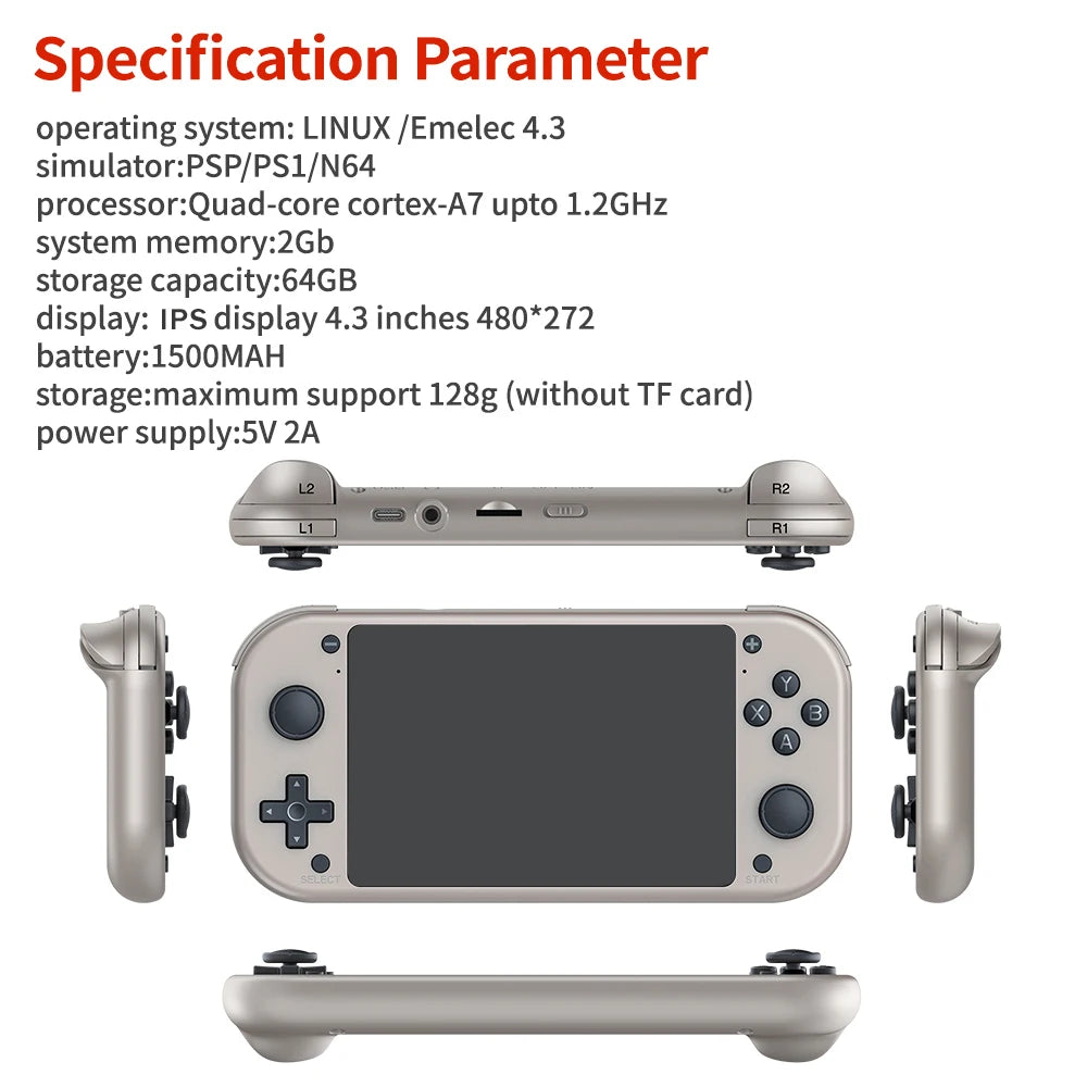 Retro Handheld Video Game Console