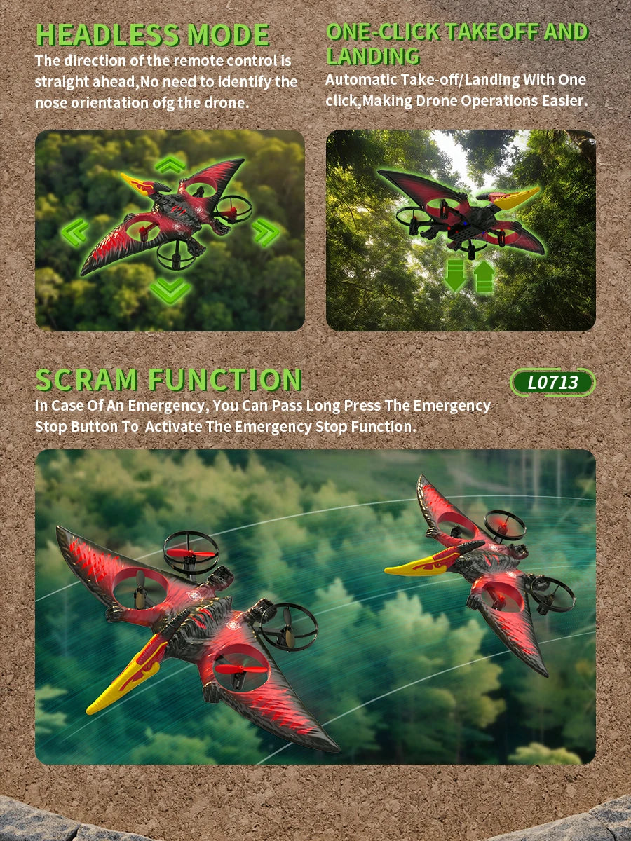 RC Plane 2.4G Simulation Pterosaur Remote Control Aircraft