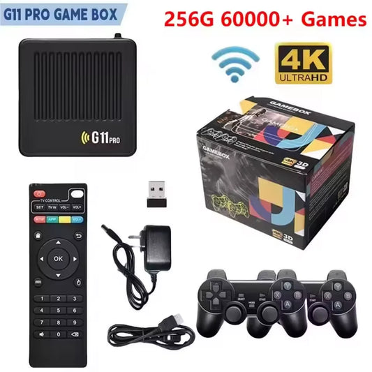 Game Console  60000 Retro Games  Wireless Dual Controllers