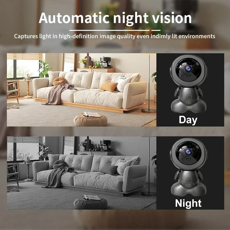 8MP Wifi Surveillance Robot Camera Home IP Cameras AI Smart Tracking