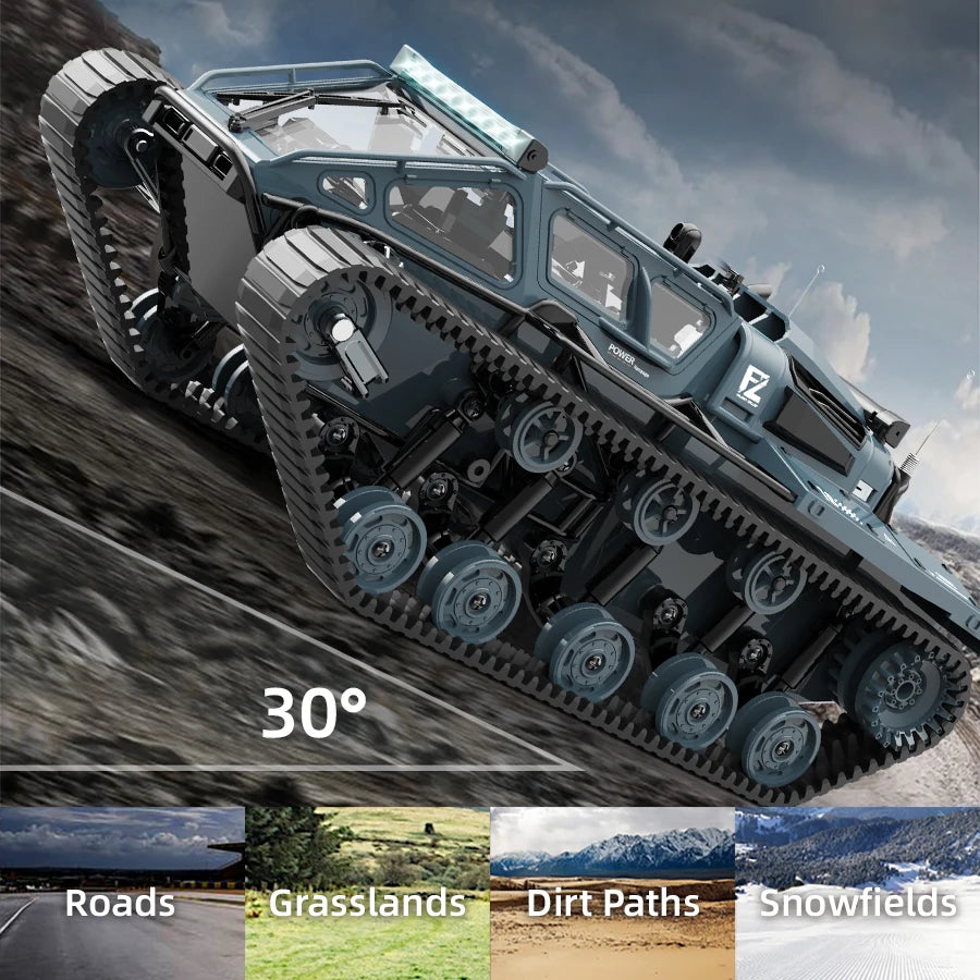 LED Light Full Scale Tracked Tank remote control