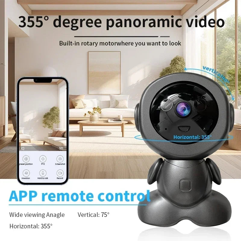 8MP Wifi Surveillance Robot Camera Home IP Cameras AI Smart Tracking