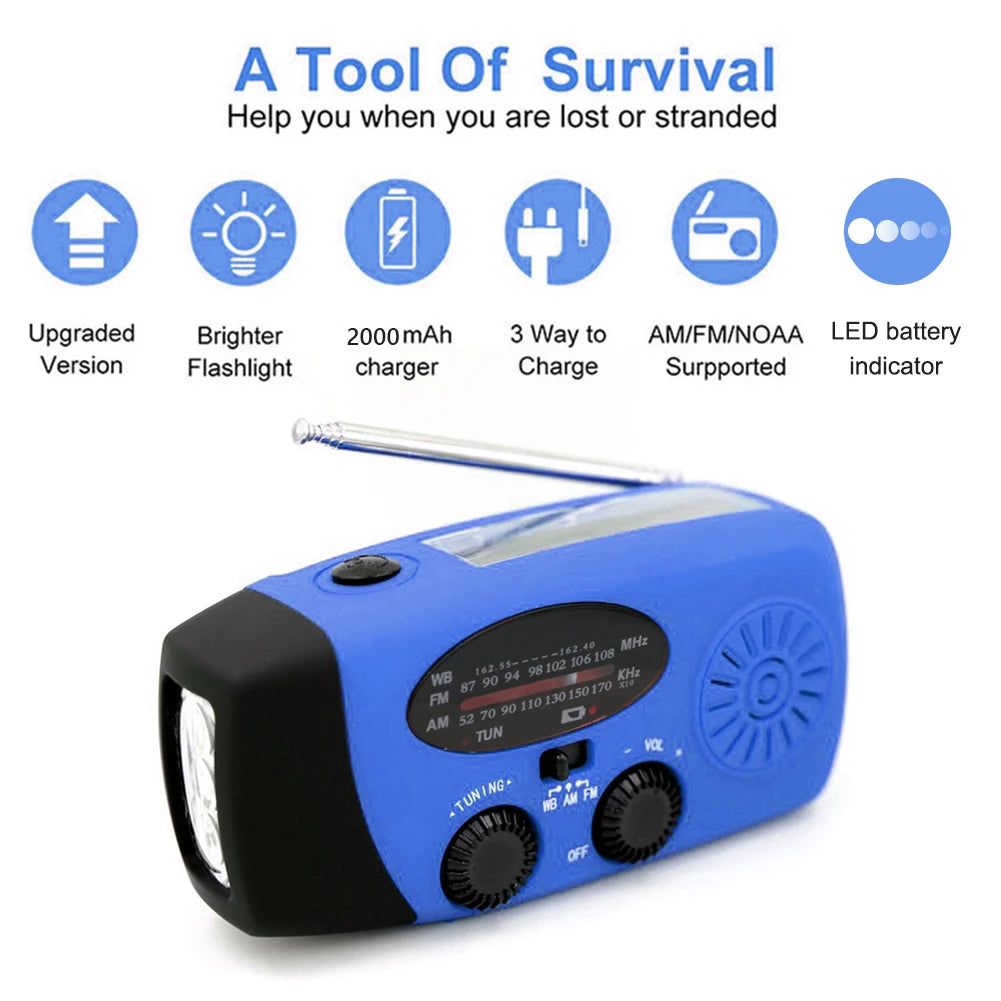 Weather Pocket Flashlight Radio