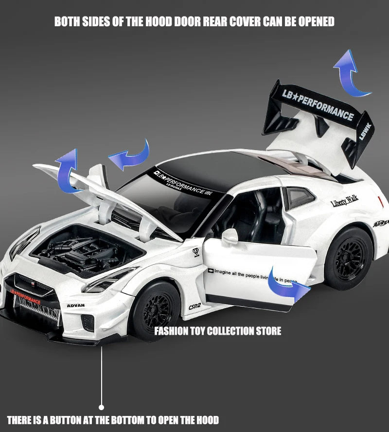 Fast and Furious Alloy Car Model Diecasts Toy With Sound and Light