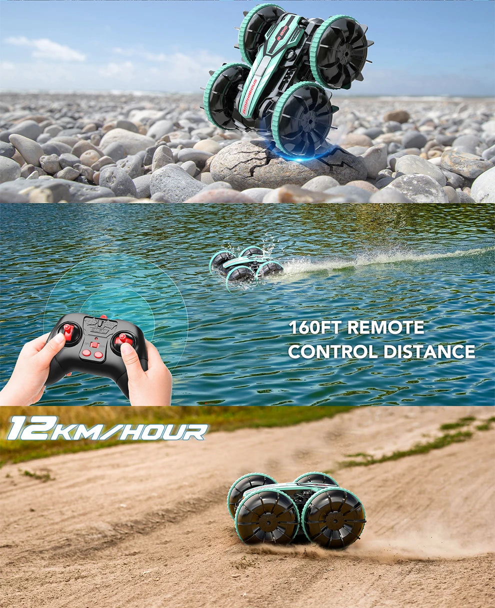 Amphibious Remote Control Car RC Stunt Car Vehicle