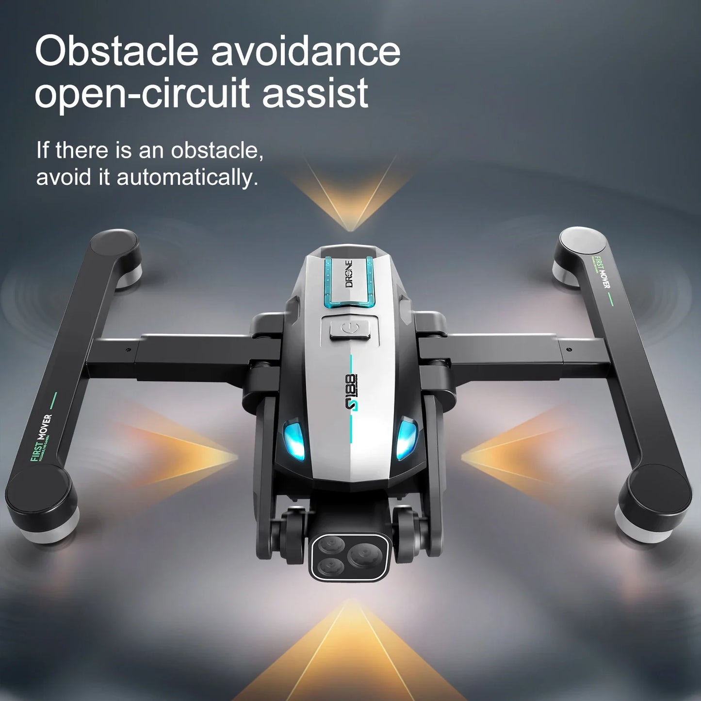 S188 GPS Drone 8K Professional HD Dual Camera 5G Wifi Obstacle Avoidance Brushless Foldable Quadcopter RC Distance 2KM Dron Toys
