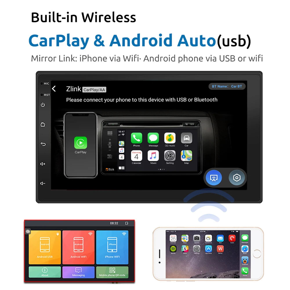 Android Car Radio Video Player Stereo Radio GPS