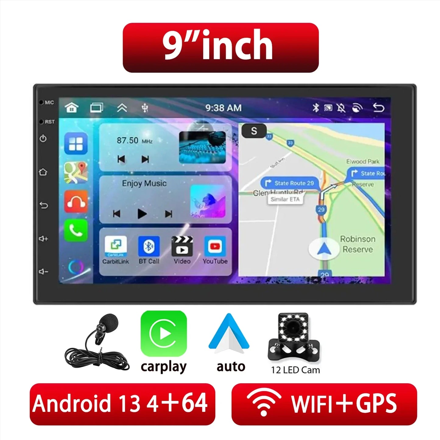 Android Car Radio Video Player Stereo Radio GPS