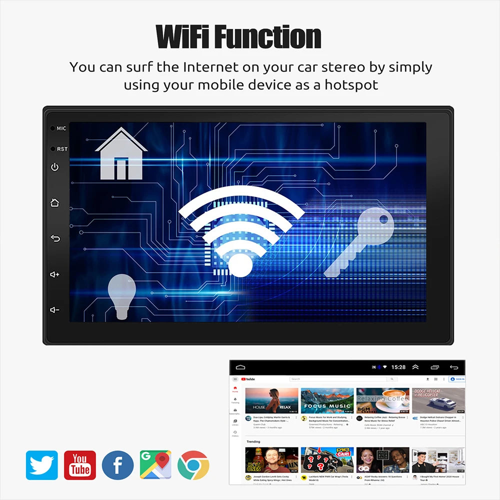 Android Car Radio Video Player Stereo Radio GPS